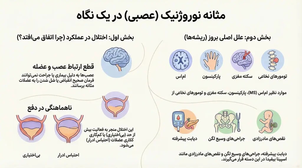 علل بروز مثانه نوروژنیک